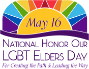 Honor LGBT Elders logo featuring a rainbow