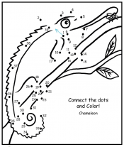 Chameleon Coloring Sheet