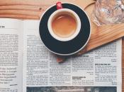 coffee with newspaper