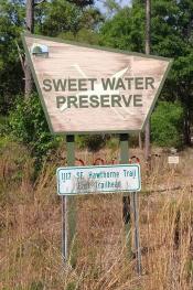 sign of Sweet Water Preserve
