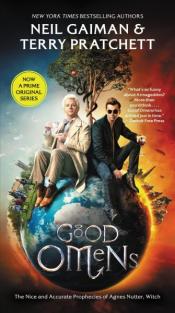 The cover of Good Omens by Neil Gaiman and Terry Pratchett