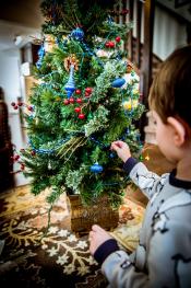 Christmas Tree child with tree