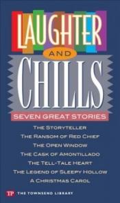 "Laughter" text w rainbow background and "chills": Seven great stories