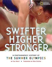 Swifter, Higher, Stronger cover close up of a runner in the start position