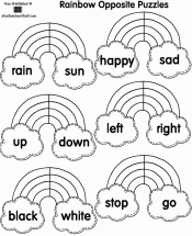 opposites worksheet image 3