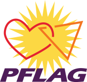 PFLAG - Gainesville The PFLAG logo. There is a red heart linked to an orange triangle, backed by a yellow sun. Below is the acronym PFLAG in purple letters