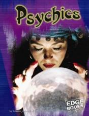 woman w/ closed eyes, hands over a crystal ball