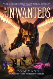 The Unwanteds - McMann a giant winged lion flies toward the reader