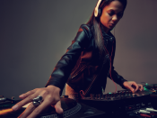 Woman DJing Woman DJing